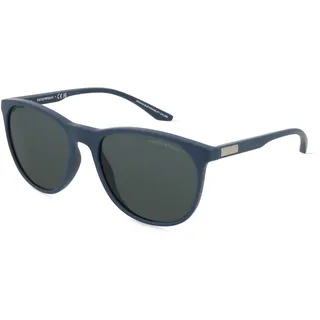 Emporio Armani EA4210 Herren-Sonnenbrille Vollrand Panto Acetat-Gestell, blau