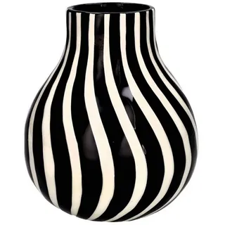 Giftcompany Dekovase Vase Artisan Schwarz Weiß (19,6cm)