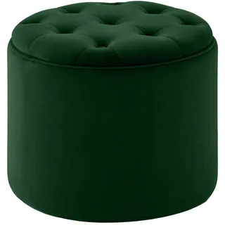 CLP Sitzhocker Pantin Samt 44 x 42 x 44 cm Grün
