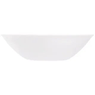 Luminarc Salatschüssel, 16.5cm Salatschüssel aus weißem Glas weiß