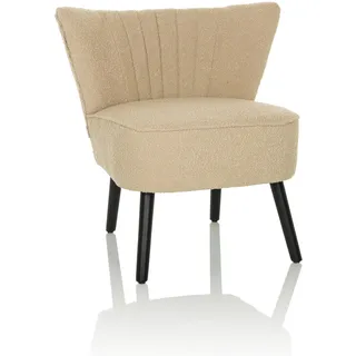 hjh living Cocktailsessel MANISO Polyester 66 x 50 x 73 cm Beige