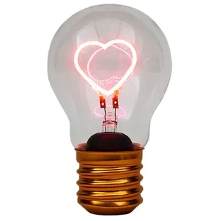 Mags LED-Deko-Glühbirne Herz Pink
