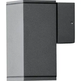 Konstsmide Außenwandleuchte Aluminium 10 x 6,5 x 13,5 cm inkl. GU10 Halogen 35 W anthrazit