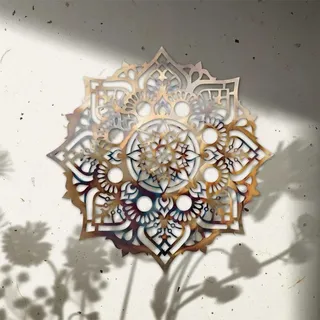 Generisch Mandala Wanddeko Metall, Blume Wanddeko Schlafzimmer, Wohnzimmer Zuhause Wand Innen Außen