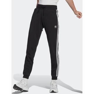 Sporthose ADIDAS ORIGINALS "ADICOLOR CLASSICS SLIM CUFFED HOSE" Gr. XL (46/48), N-Gr, schwarz (black) Damen Hosen Sporthosen