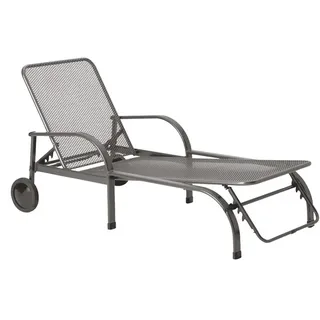 MWH Das Original Chalet Rollliege 186 x 82 x 49 cm eisengrau