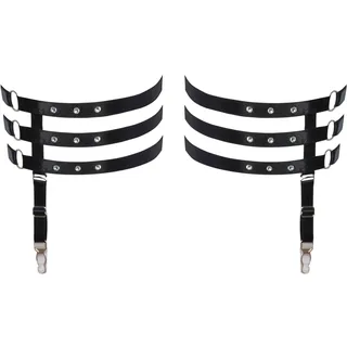 Cottelli Accessoires Straps-Strumpfband, Schwarz, S/M