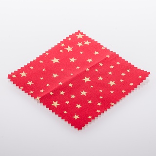 Textildeckchen Weihnachtsmotiv 12cm rot