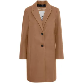 ICHI IHJANNET JA4 Damen Steppmantel Wintermantel Winterjacke Kurzmantel mit Reverskragen und Knöpfen, Größe:38, Farbe:Tiger's Eye (171038) - 38