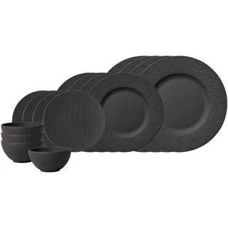 Villeroy & Boch Manufacture Rock Starter-Set 16-tlg. schwarz
