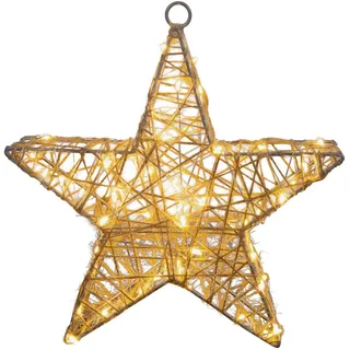 NÄVE Metallstern 25 x 25 cm beige