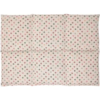 Bio-Dinkelkissen groß 6-Kammer 40x30cm - Bio Füllung & Bio-Stoff "Punkte" - Wärmekissen Körnerkissen