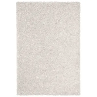 Vimoda Hochflor-Teppich Shaggy Wohnzimmer Läufer, Rechteckig, Höhe: 30 mm, Wohnzimmer Teppich, Schlafzimmer, langflor, Einfarbig Dunkel Farbe weiß Rechteckig | Ø 0 cm x 70 cm x 250 cm x 30 mm
