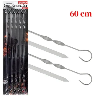 Kette ́s Grillzubehör Grillspieß 60 cm Edelstahl silber