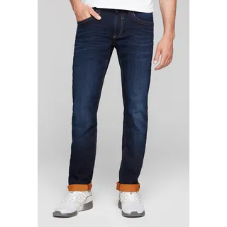 Regular-fit-Jeans CAMP DAVID, Herren, Gr. 36, Länge 36, blau, Sweatware, Material: 66% Baumwolle, 33% Polyester, 1% Elasthan, Abriebeffekte, regular fit, Jeans, mit normaler Leibhöhe