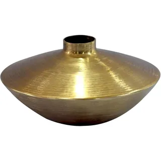 FineBuy FineBuy, Vase in Gold / Aluminium / 35x35x17 | Gr.: onesize