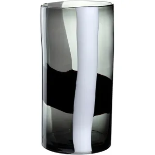 LEONARDO Vase BANDA NERA (LBH 23x23x40.50 cm) - schwarz - LBH 23x23x40.50 cm