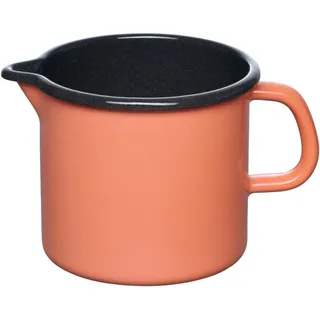 Riess Milchtopf Riess Schnabeltopf Emaille 12cm / 1L Mango, Emaille orange