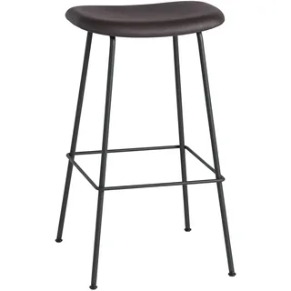 Muuto Fiber Barhocker 65 cm grau/grün