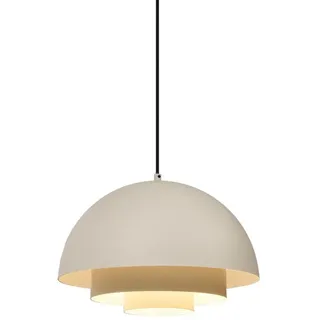 Qazqa Pendelleuchte Loes, ohne Leuchtmittel, Warmweiß, QAZQA Hängeleuchte, e27, Crème, Aluminium, Skandinavisch