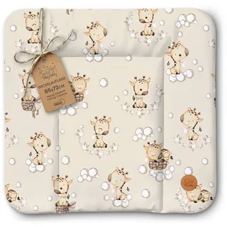 Totsy Baby Wickelauflage Wickelunterlage abwaschbar und wasserdicht - Wickelmatte zum Auflegen gelb 85 cm