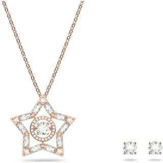 Swarovski Kette mit Anhänger Swarovski Set Stella 5622730 Stern, Roségold-Legierungsschicht (1-tlg)