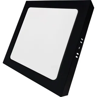 LUXULA LED Aufbauleuchte 6 Eckig IP44 600lm Schwarz