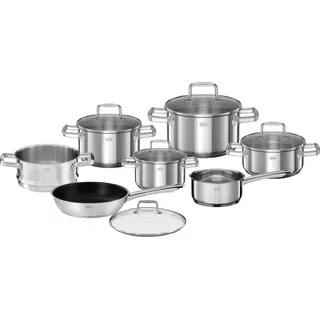 Rösle Moments Topf-Set 8-tlg. 3 x Kochtopf + Bratentopf + Stielkasserolle + Bratpfanne