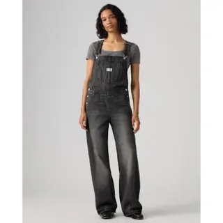 Levi's für Damen. 000UG-0006 Baggy Latzhose schwarz (L), Lässig, Baumwolle, Denim