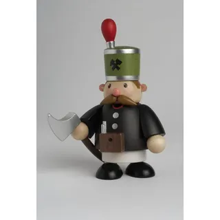 KWO Kunstgewerbe Werkstätten Räuchermännchen Räuchermann Bergmann mit Steigerstock Mini BxTxH= 8x8x12cm NEU bunt