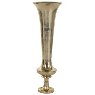 Vase Home ESPRIT Gold Aluminium Moderne Glas 32 X 32 X 98 cm