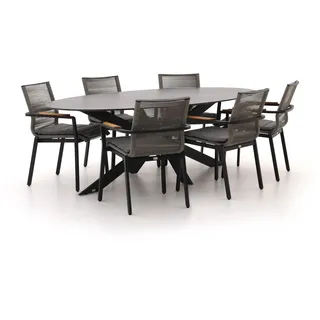+ 10 % Kassenrabatt | Bellagio Marudo/Furato ellips 240cm Gartenmöbel-Set 7-teilig stapelbar