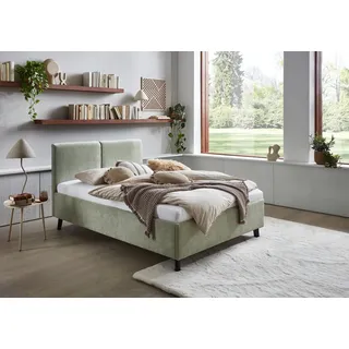 Meise Möbel Piano Polsterbett schwarze Holzfuß