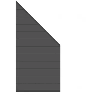 System Alu Zaunfeld-Set anthrazit 2831 - 184-94x89cm