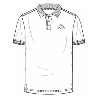 Kappa Poloshirt Poloshirt weiß M (48/50)