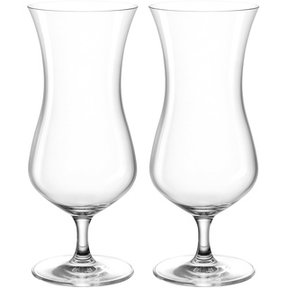 Leonardo Il Mondo Hurricane Gläser 2er Set - Cocktailglas aus Kristallglas, hochwertig verarbeitet - Inhalt 520 ml - Spülmaschinengeeignet - 2 Cocktail Gläser transparent, 064991