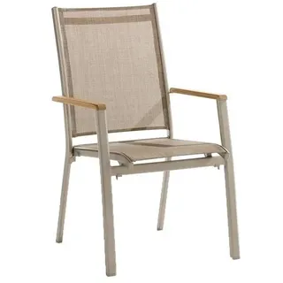 Sieger Cadiz Stapelsessel 68 x 68 x 98 cm champagner/natur