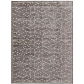 benuta Kurzflor Teppich Daisy Grau 100x150 cm - Moderner Teppich für Wohnzimmer
