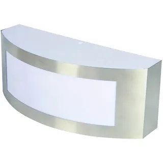 ETC Shop Außenwandleuchte Edelstahl dimmbar 200 lm inkl. RGB LED Leuchtmittel silber