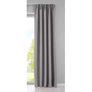 Gardinenbox NewYork verdeckte Schlaufen 140 x 225 cm grau