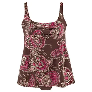 LASCANA Badekleid Damen braun-bedruckt Gr.52 Cup B