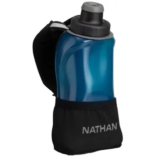 Nathan Quick Squeeze Lite 350ml Softflask - Black / Marine Blue - One Size