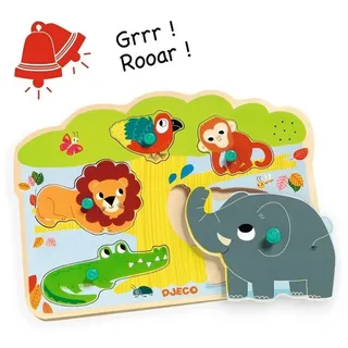 DJECO Puzzle DJ01708 Sounds Puzzle: Baobab, Puzzleteile