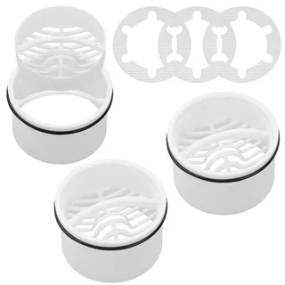 Solivive 3 Stück Haarsieb Dusche,Durchmesser 69.6 mm,Tauchrohr für Viega Tempoplex Modell 6961.99, ab Bj. 2006, Nr. 582982 mit Dichtung und 3 Abfluss Haarfänger