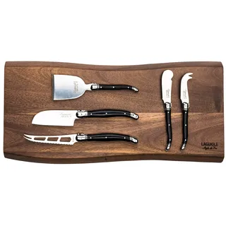 Laguiole Style de Vie Premium Line, Käsemesser-Set, 5-teilig, schwarz