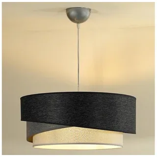 Duolla - Hängeleuchte KOBO 1xE27/15W/230V d 45 cm anthrazit/grau/weiß - Anthrazit/Weiß/Grau