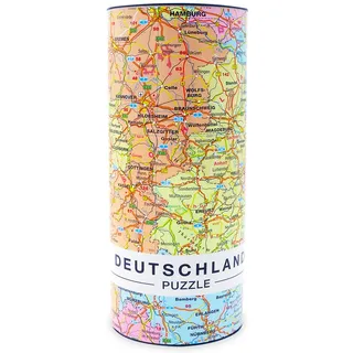 Premium Deutschlandkarte Puzzle mit 1000 Teilen - Deutschland Puzzle Länderpuzzle Erwachsenenpuzzle 66 x 45 cm