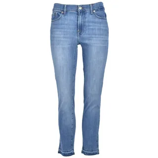 7 for all mankind Slim-fit-Jeans Jeans ROXANNE ANKLE SKYLIGHT Mid Waist blau