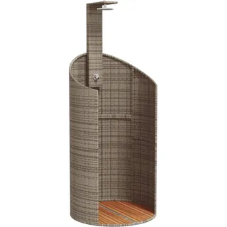 vidaXL Gartendusche 100x100x241,5 cm grau