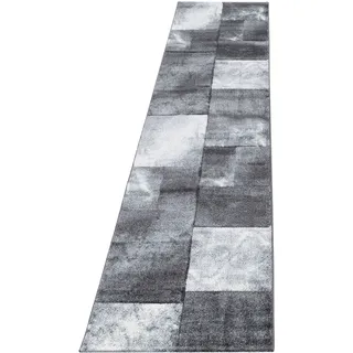 Läufer AYYILDIZ TEPPICHE "Hawaii 1710" Teppiche Gr. B/L: 80 cm x 300 cm, 13 mm, 1 St., grau Teppichläufer handgearbeiteter Konturenschnitt, 80cm x 300cm (BxL)